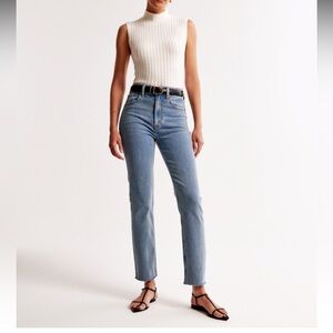 Ankle straight Ultra Hight Rise straight jean